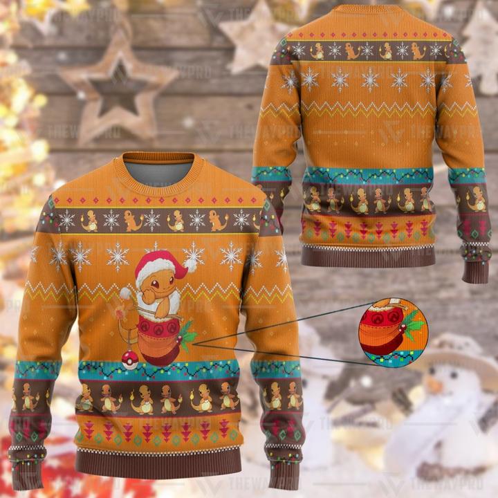 Charmander Pokemon Knitted Sweatshirt sweater