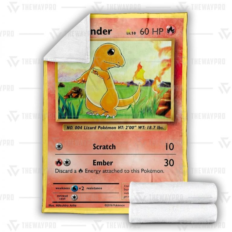 Charmander Pokemon blanket 2