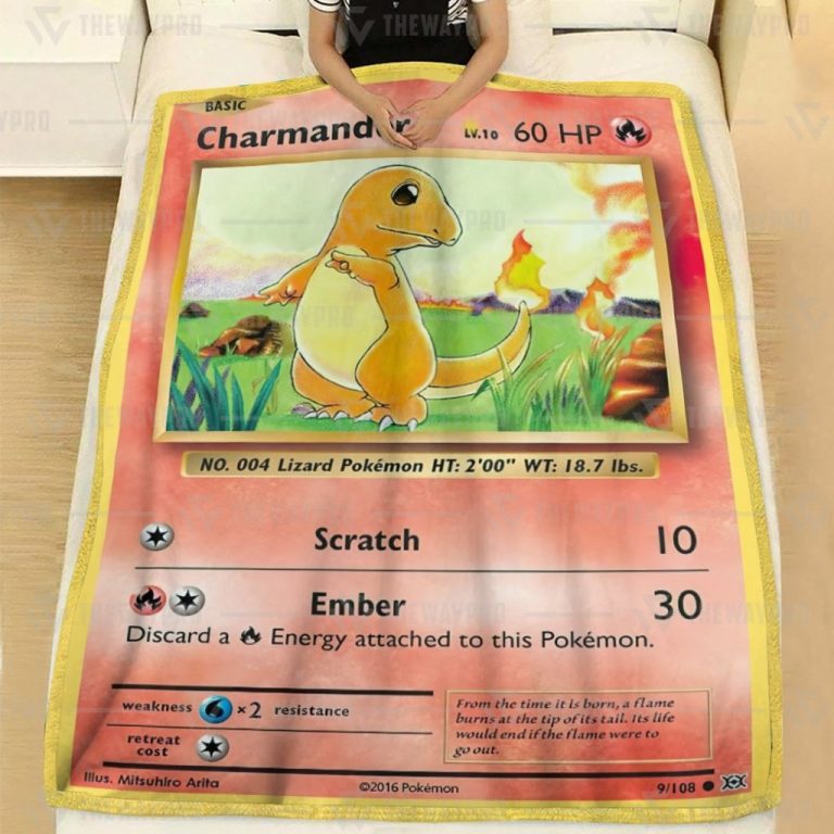 Charmander Pokemon blanket 3