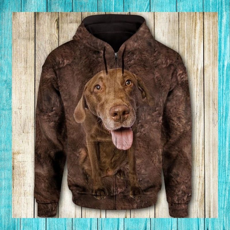 Chesapeake Bay Retriever face All Over Print 3d hoodie, zip hoodie 3 Chesapeake Bay Retriever face All Over Print 3d hoodie zip hoodie 3