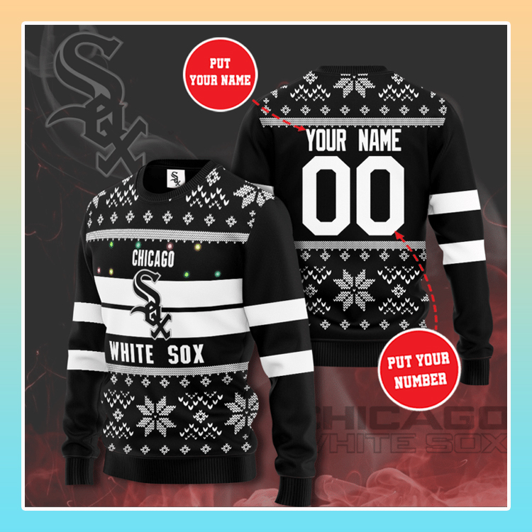 Chicago White SOX Custom Name Christmas Sweater 3 Chicago White SOX Custom Name Christmas Sweater3