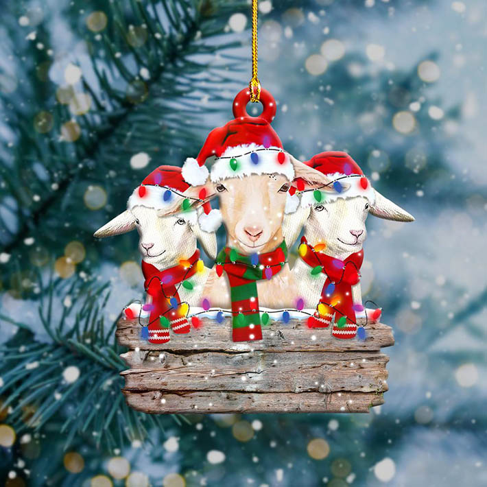 SEND YOUR FRIENDS CHRISTMAS DECORATION GIFTS IN 2021 29 Christmas Goat Shape Hanging Ornament