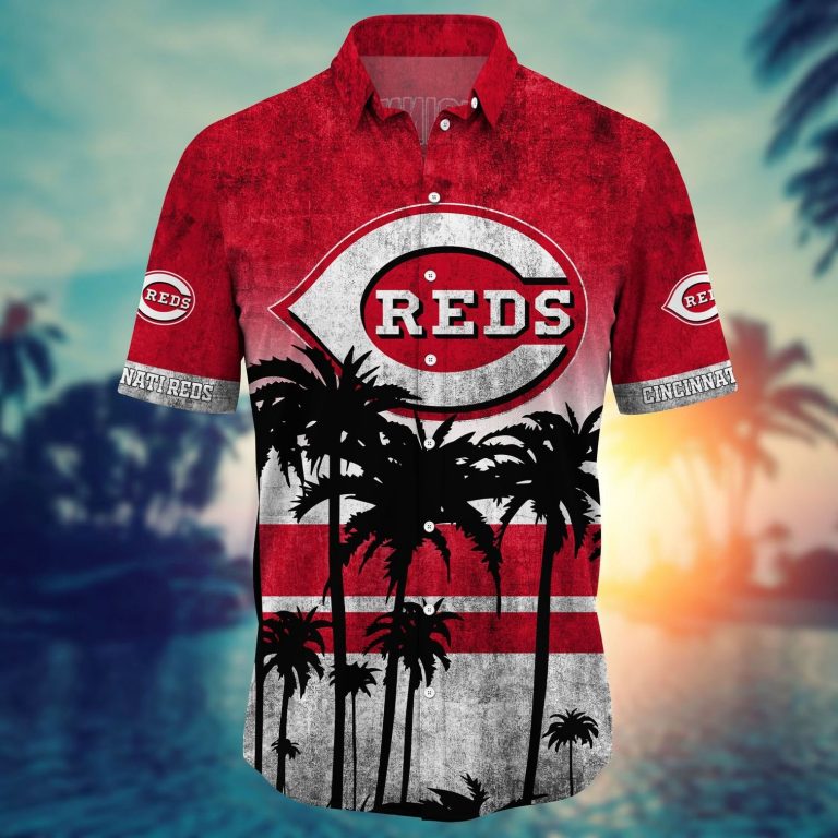 Cincinnati Reds Hawaiian Shirt, Short (3) Cincinnati Reds hawaiian shirt short 3