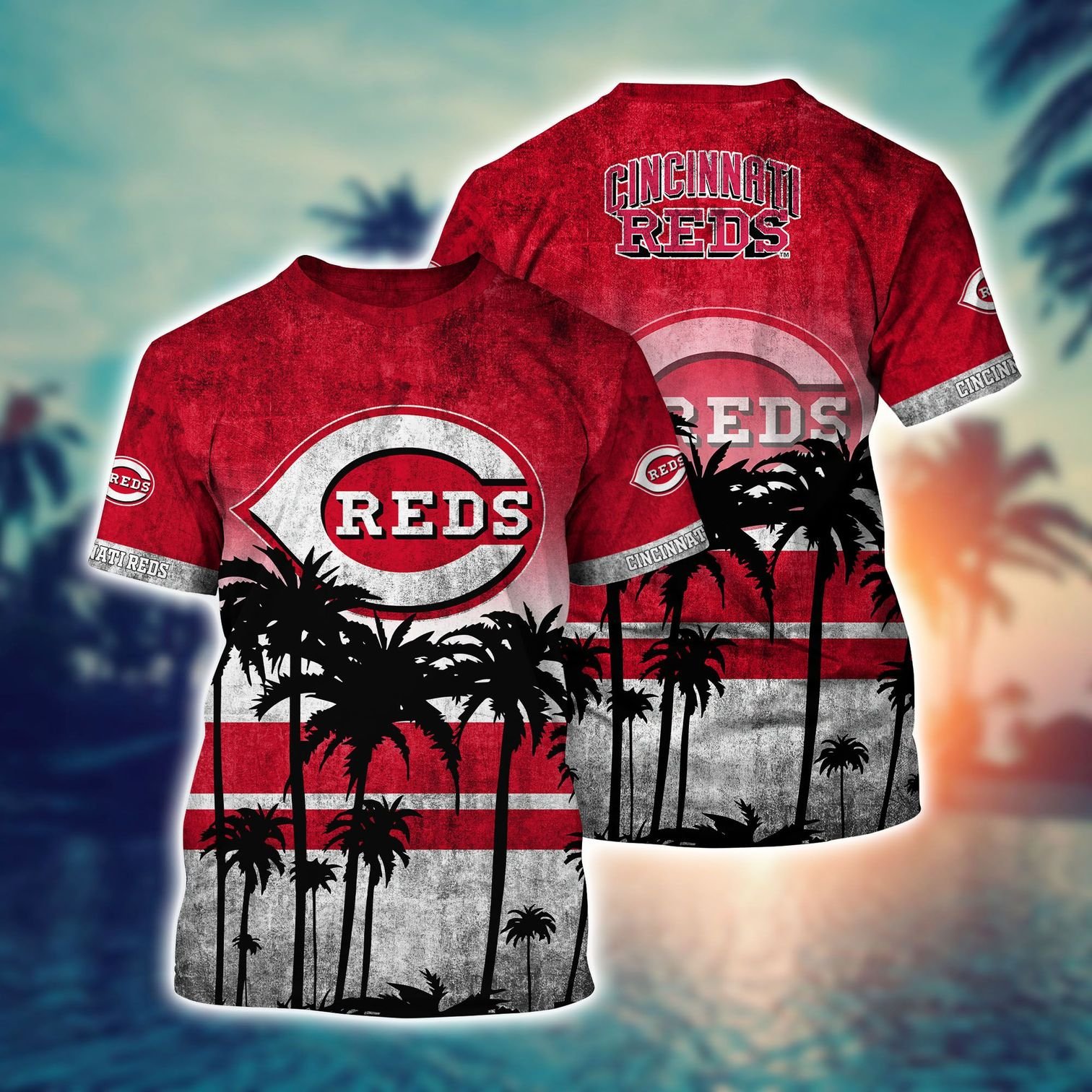 Cincinnati Reds tropical hawaiian shirt 5 Cincinnati Reds hawaiian shirt short 4
