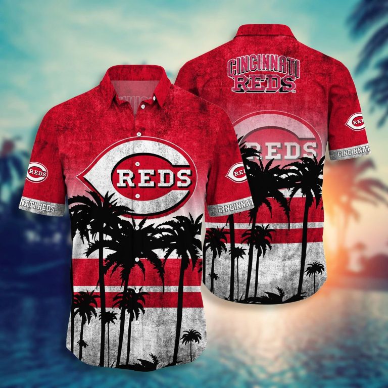 Cincinnati Reds Hawaiian Shirt, Short (5) Cincinnati Reds hawaiian shirt short 5