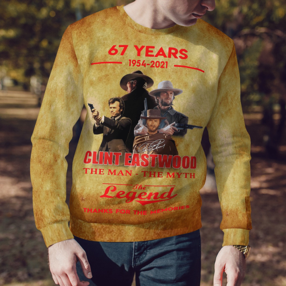 Clint Eastwood 67 years the legend thank for the memories 3d hoodie, sweatshirt 8 Clint Eastwood 67 years the legend thank for the memories 3d hoodie sweatshirt 7