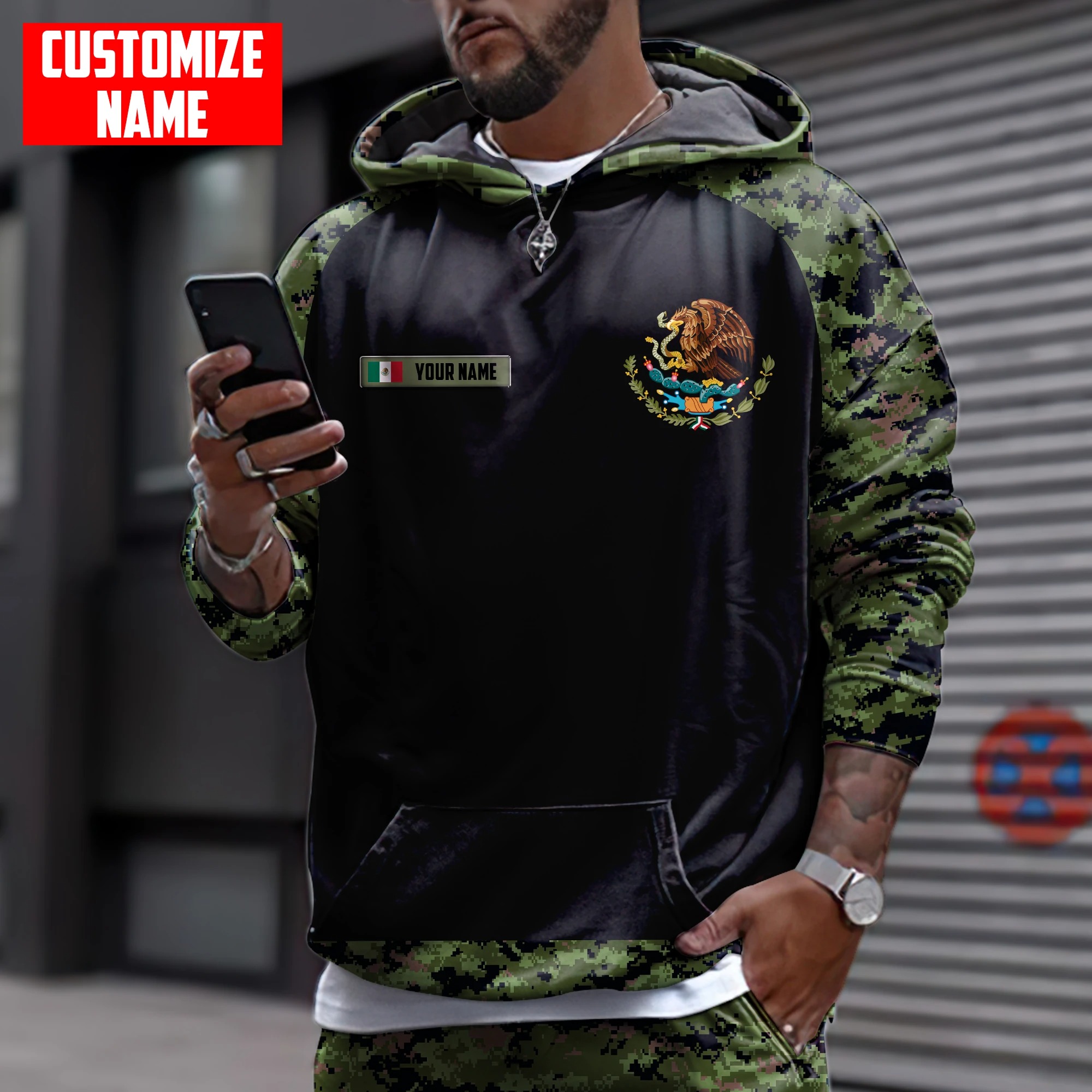Coat Of Arms Mexico custom personalized 3d shirt hoodie 2