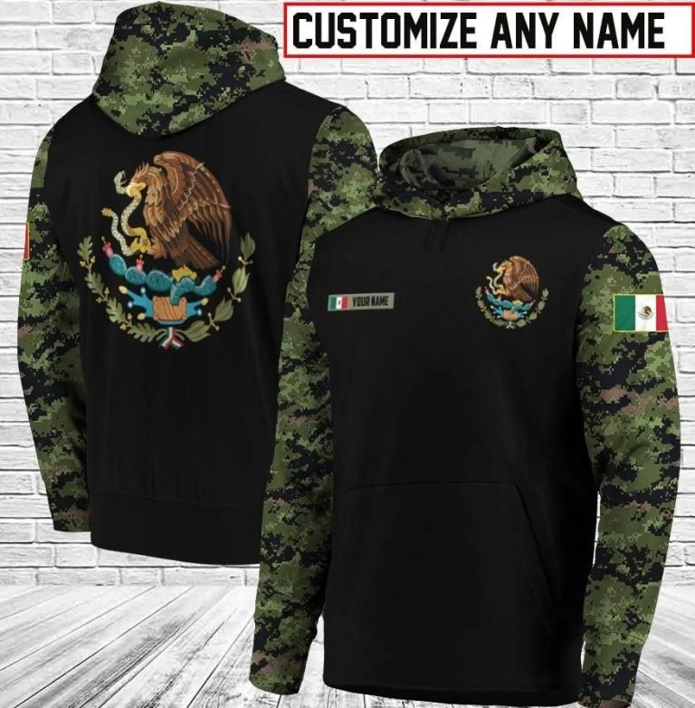 Coat Of Arms Mexico custom personalized 3d shirt hoodie 3