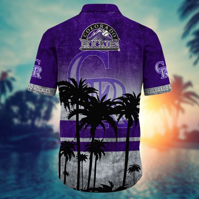 Colorado Rockies hawaiian shirt short 2