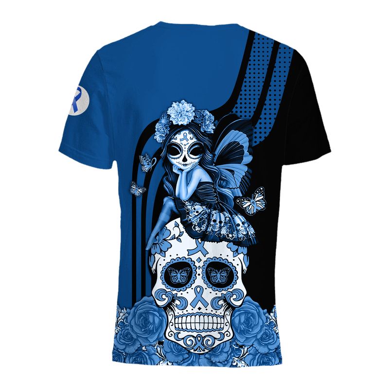 Colorectal Cancer Awareness Sugar Skull Fairy 3d shirt, hoodie 3 Colorectal Cancer Awareness Sugar Skull Fairy 3d shirt hoodie 4