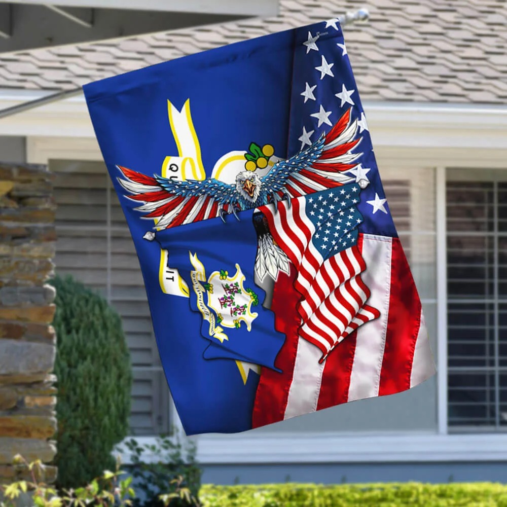 Connecticut American Eagle Flag 2