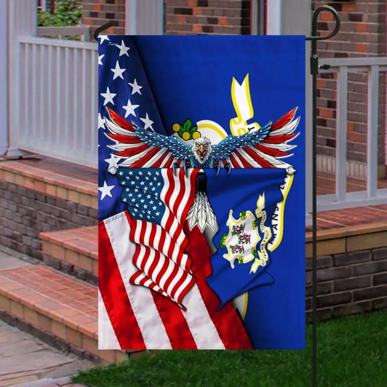 Connecticut American Eagle Flag 3 Connecticut American Eagle Flag 3