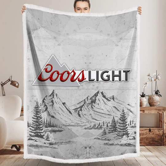 Coors light art quilt blanket1