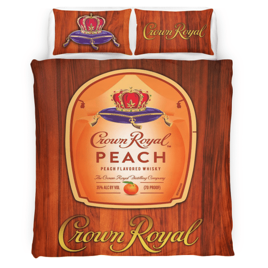 Crown royal peach bedding set1