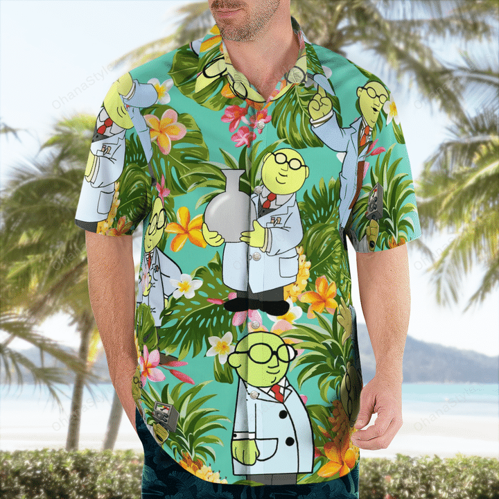 DR Bunsen Honeydew Hawaiian Shirt2