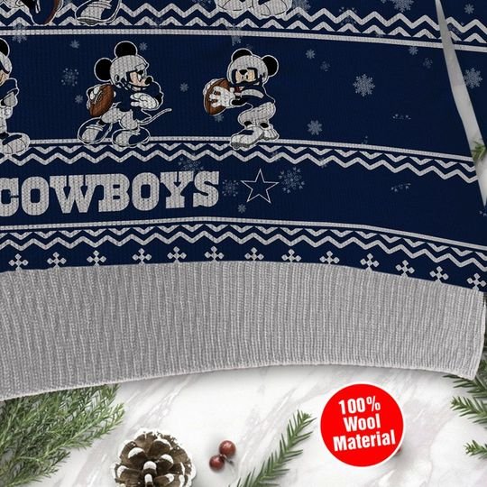 Dallas Cowboys Mickey Custom name Sweatshirt Sweater2