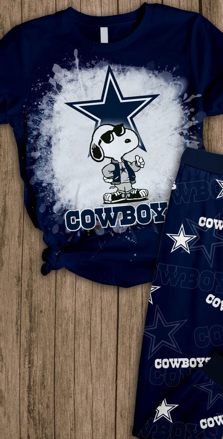 Dallas Cowboys Snoopy pajamas set 1