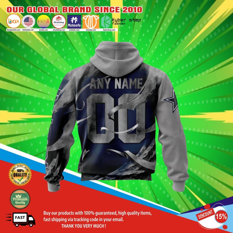 Dallas cowboys skull jersey hoodie5