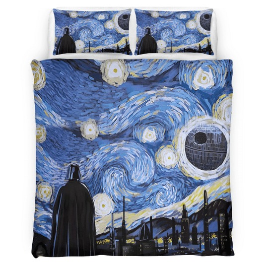 Darth Vader Star War starry night Van Gogh quilt bedding set 2 Darth Vader Star War starry night Van Gogh quilt bedding set 2