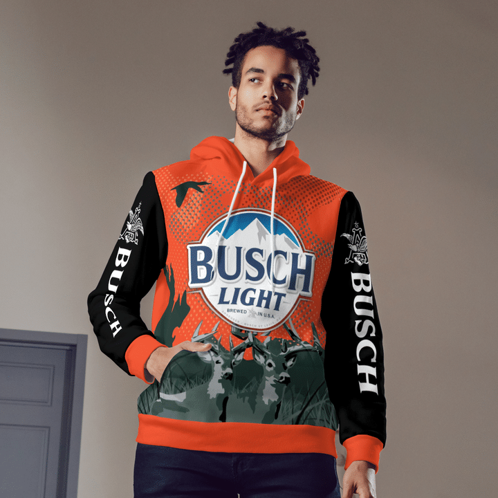 Deer Drink busch light hoodie1