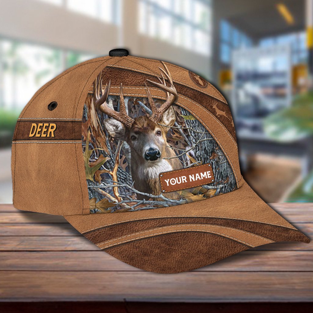 Deer custom Personalized name cap hat 2 Deer custom Personalized name cap hat 1