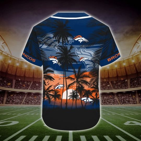 Denver Broncos Tropical Baseball Jersey 5 Denver Broncos Tropical Baseball Jersey2