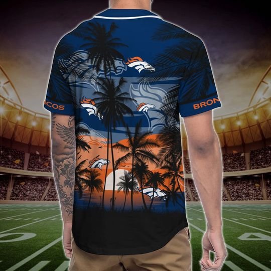 Denver Broncos Tropical Baseball Jersey 3 Denver Broncos Tropical Baseball Jersey4