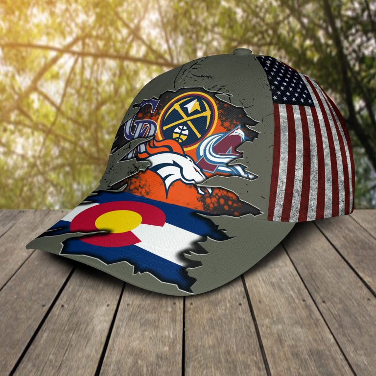 Denver broncos Denver Nuggets Colorado Rockies Colorado Avalanche Cap 2