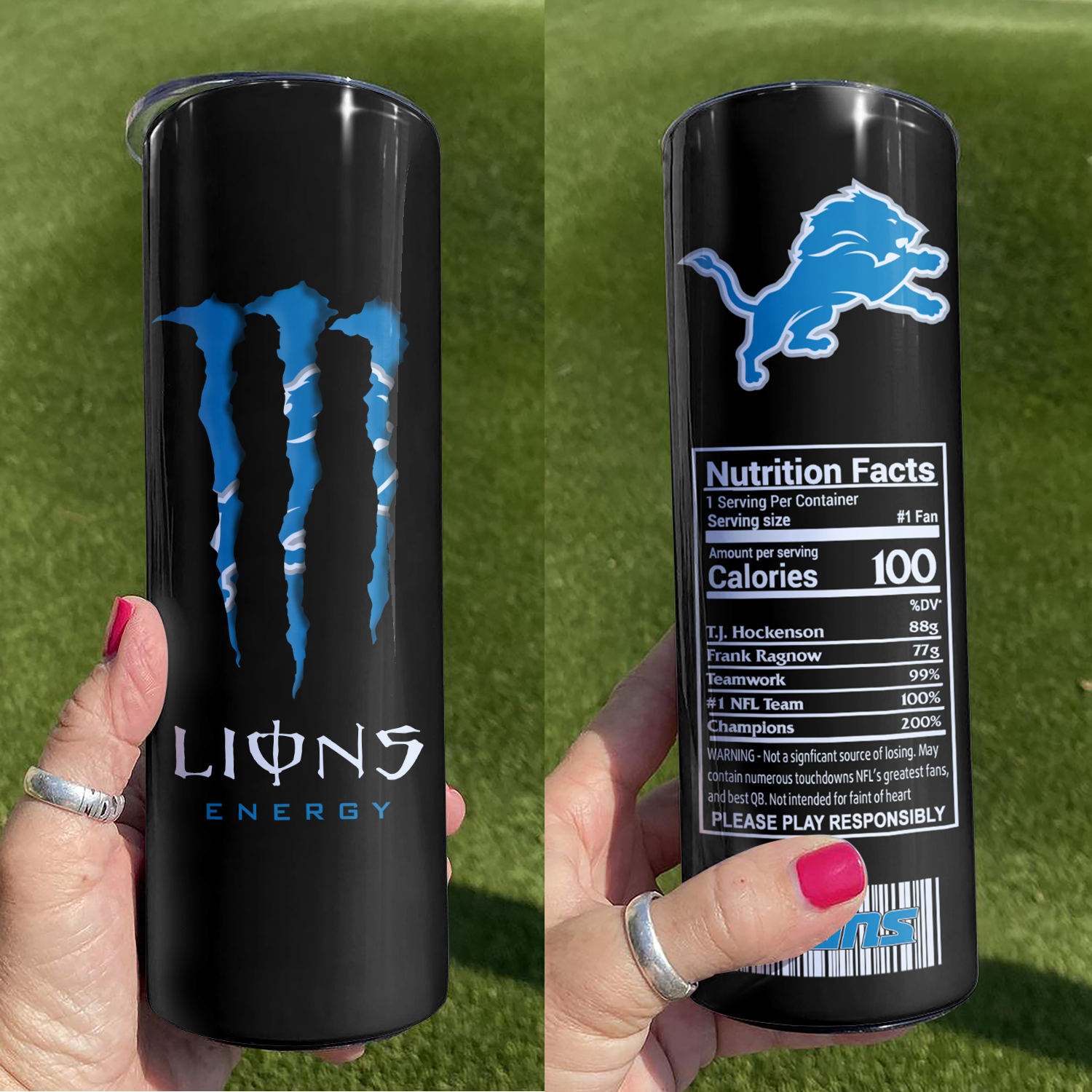 Detroit Lions Skinny Tumbler Detroit Lions Skinny Tumbler