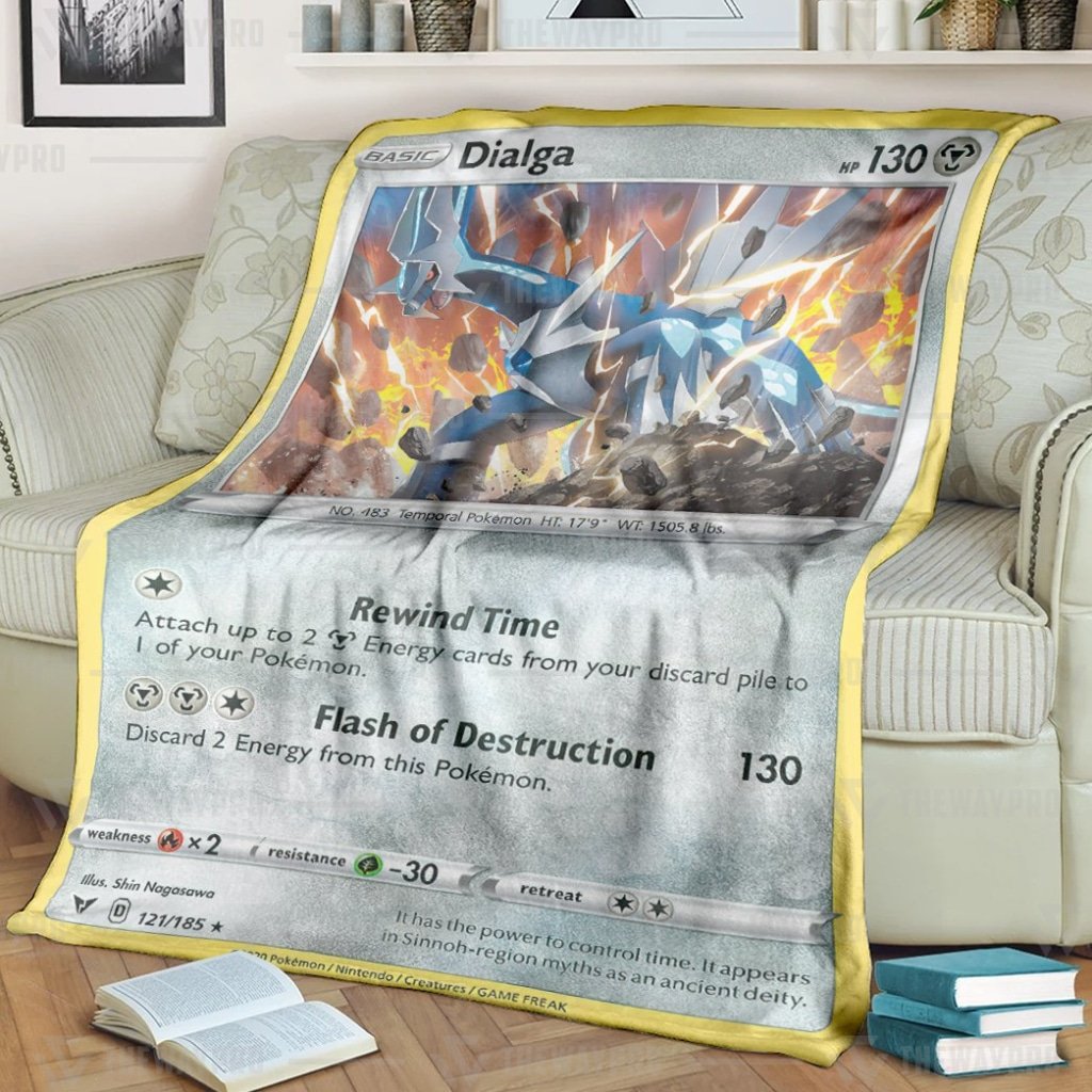 Dialga Vivid Voltage Pokemon blanket 1