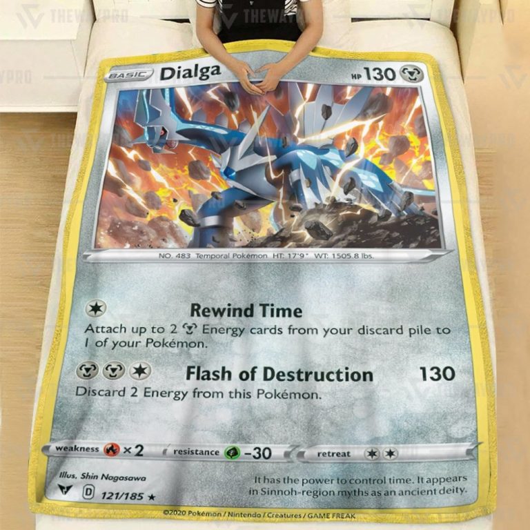 Dialga Vivid Voltage Pokemon blanket 2