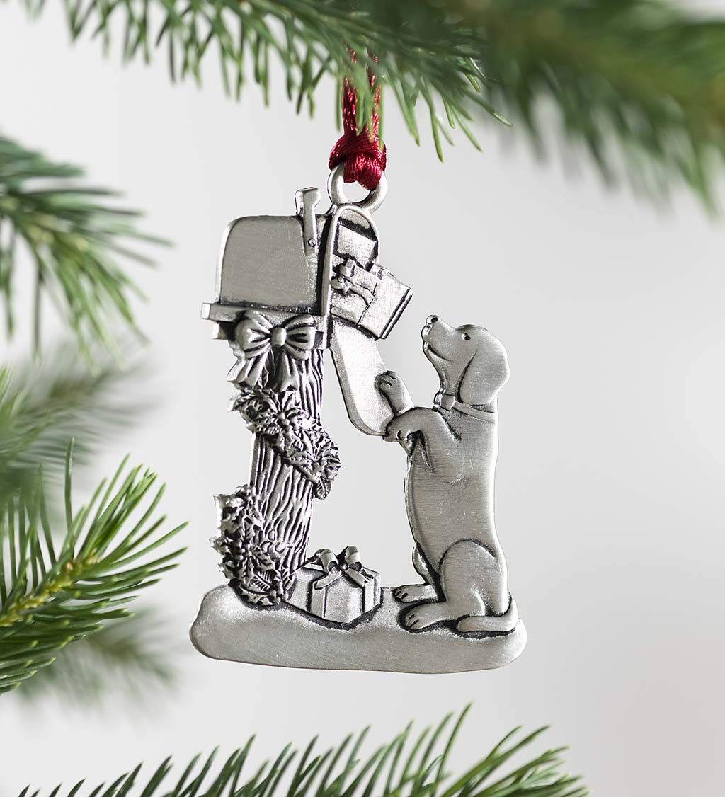 Dog Freestanding Mailbox Christmas hanging ornament 4 Dog Freestanding Mailbox Christmas hanging ornament