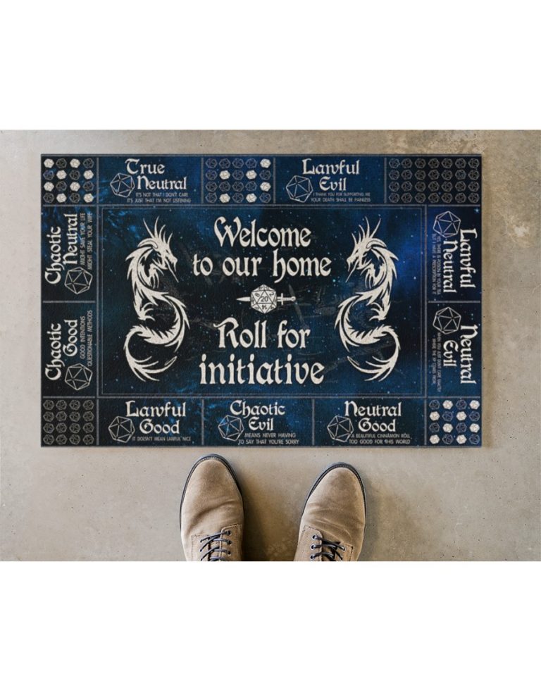 Dungeon dragon welcome to our home roll for initiative doormat 4 Dungeon dragon welcome to our home roll for initiative doormat 4