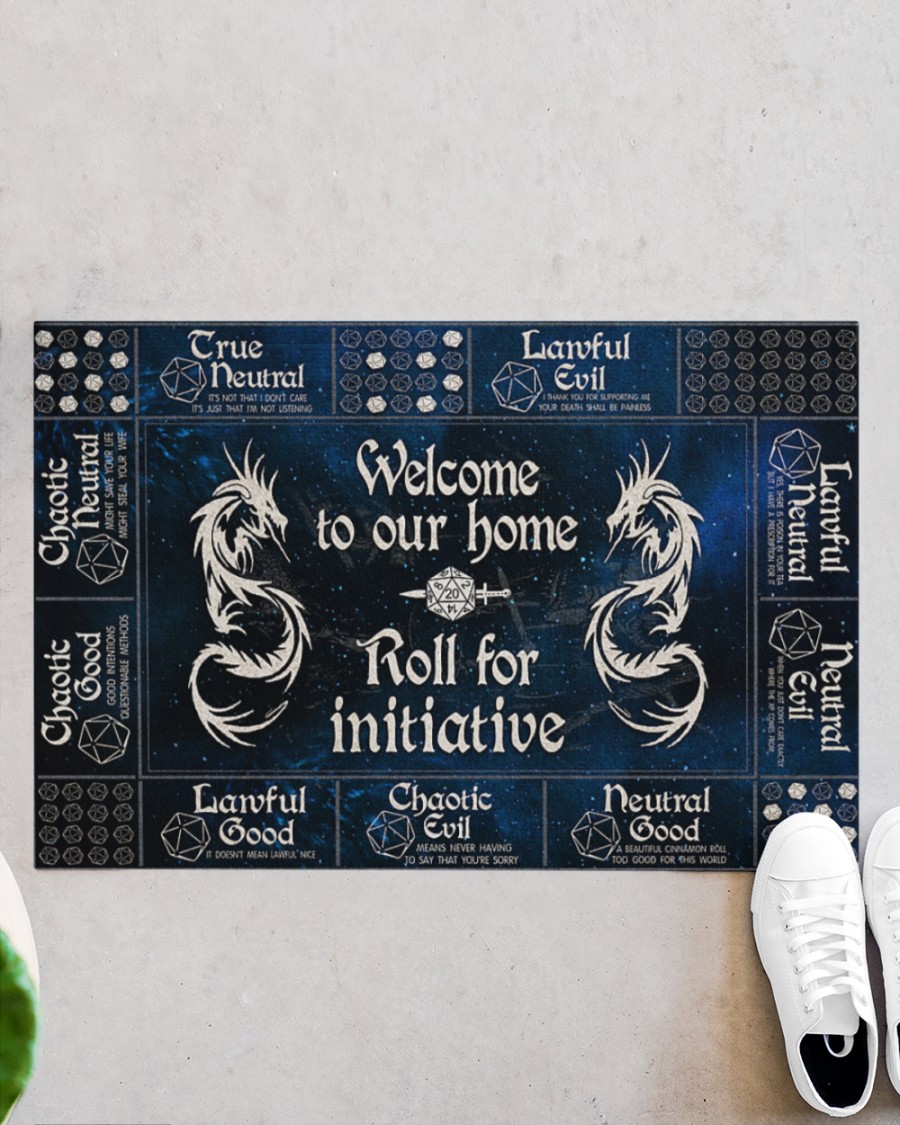 Dungeon dragon welcome to our home roll for initiative doormat 2 Dungeon dragon welcome to our home roll for initiative doormat 6