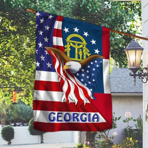Eagle American Flag Georgia flag 2