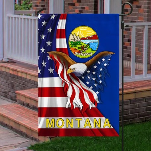 Eagle American Flag Montana flag 3 Eagle American Flag Montana flag 5