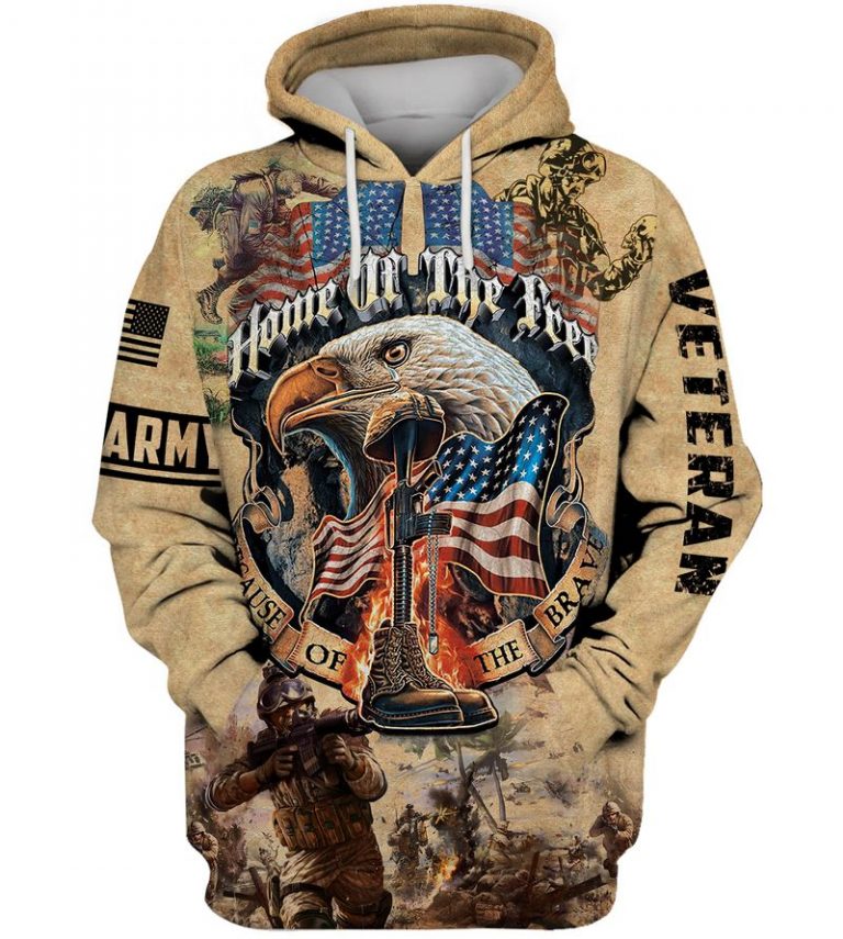 Eagle US army veteran home of the free because of the brave 3d shirt, hoodie 1 Eagle US army veteran home of the free because of the brave 3d shirt hoodie 1