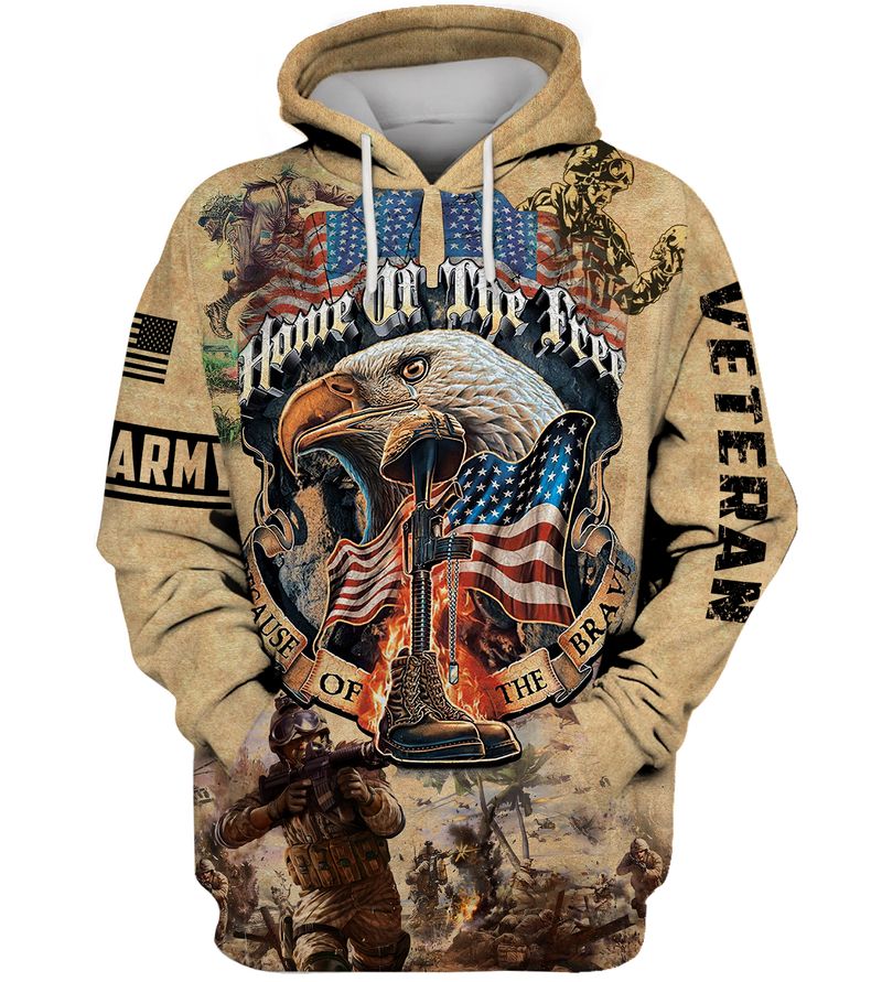 Eagle US army veteran home of the free because of the brave 3d shirt, hoodie 8 Eagle US army veteran home of the free because of the brave 3d shirt hoodie 1
