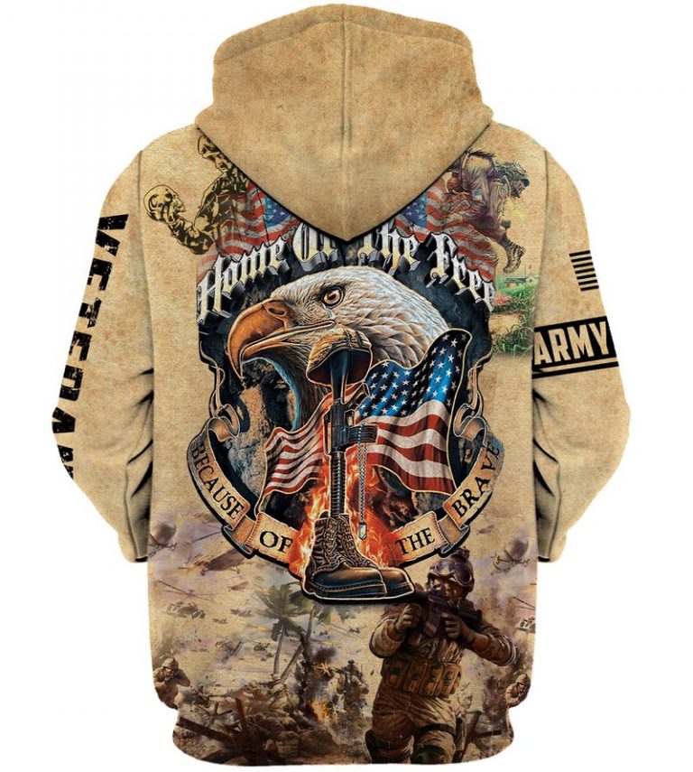 Eagle US army veteran home of the free because of the brave 3d shirt, hoodie 2 Eagle US army veteran home of the free because of the brave 3d shirt hoodie 2