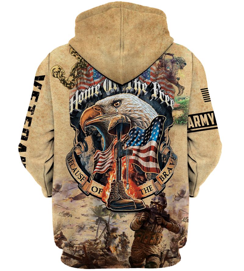 Eagle US army veteran home of the free because of the brave 3d shirt, hoodie 7 Eagle US army veteran home of the free because of the brave 3d shirt hoodie 2
