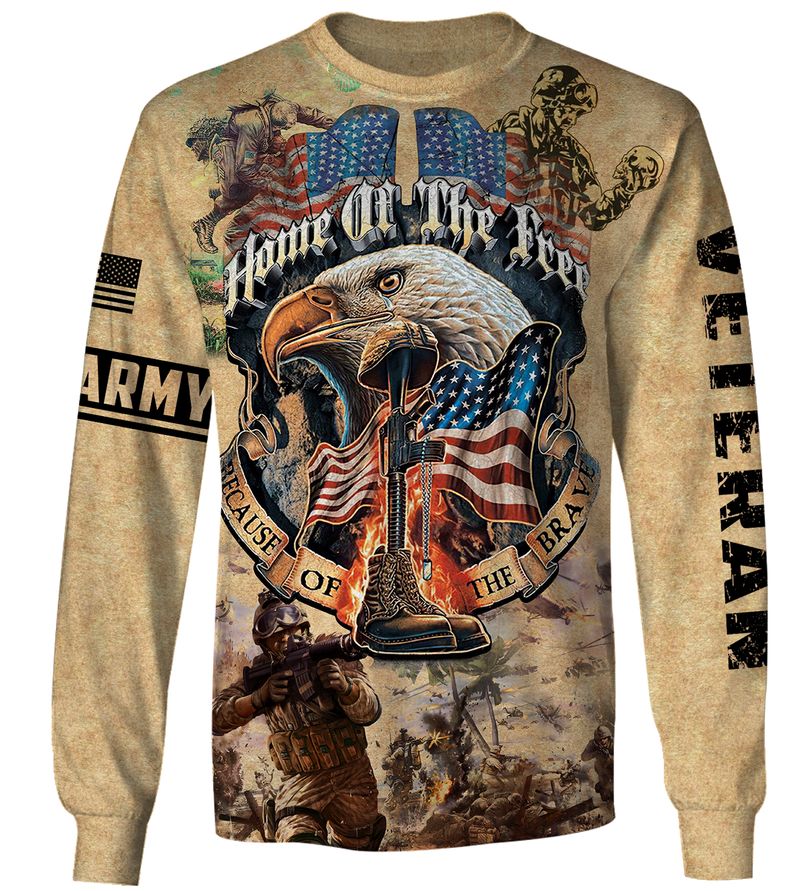 Eagle US army veteran home of the free because of the brave 3d shirt, hoodie 4 Eagle US army veteran home of the free because of the brave 3d shirt hoodie 5