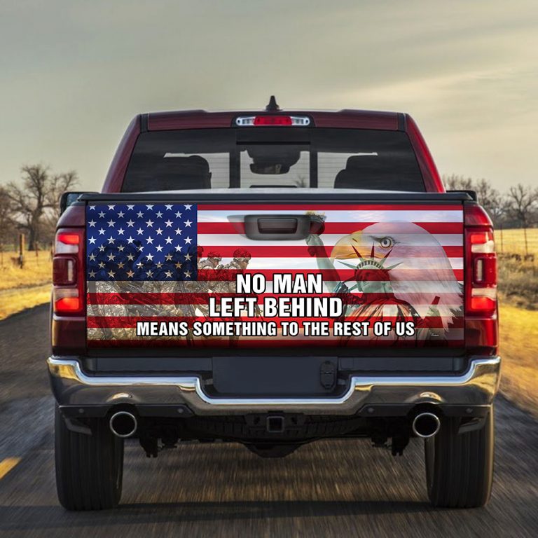 Eagle veteran No Man Left Behind Means Something To The Rest Of Us wrap sticker