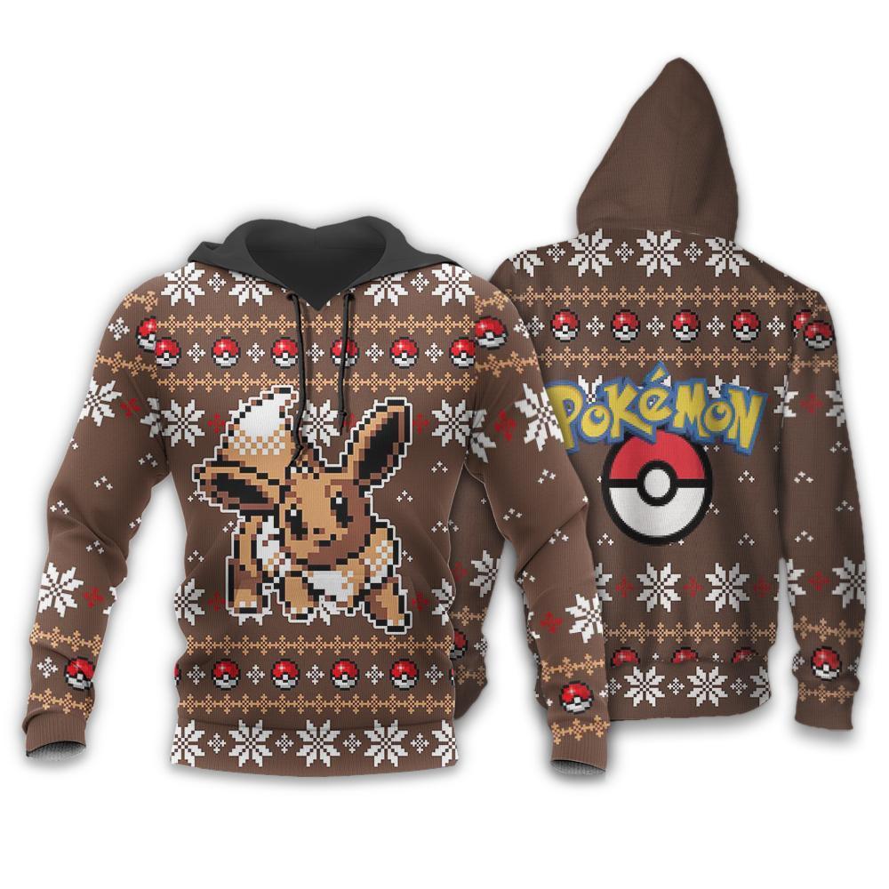 Eevee Pokemon pokeball sweater, sweatshirt 4 Eevee Pokemon pokeball sweater sweatshirt 2