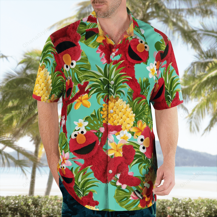 Elmo Hawaiian Shirt2