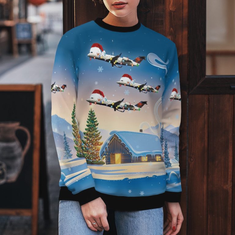 Endeavor Air Bombardier CRJ 200ER Christmas sweater sweatshirt 4