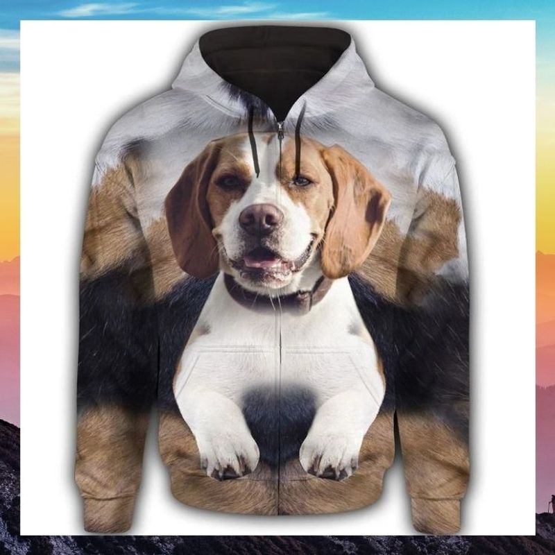 English Foxhound Cute Face 3d all over print hoodie 3 English Foxhound Cute Face 3d all over print hoodie 1