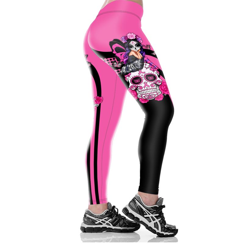 Fight Like A Girl Breast Cancer Awareness Sugar Skull Fairy 3d shirt, hoodie 2 Fight Like A Girl Breast Cancer Awareness Sugar Skull Fairy 3d shirt hoodie 1
