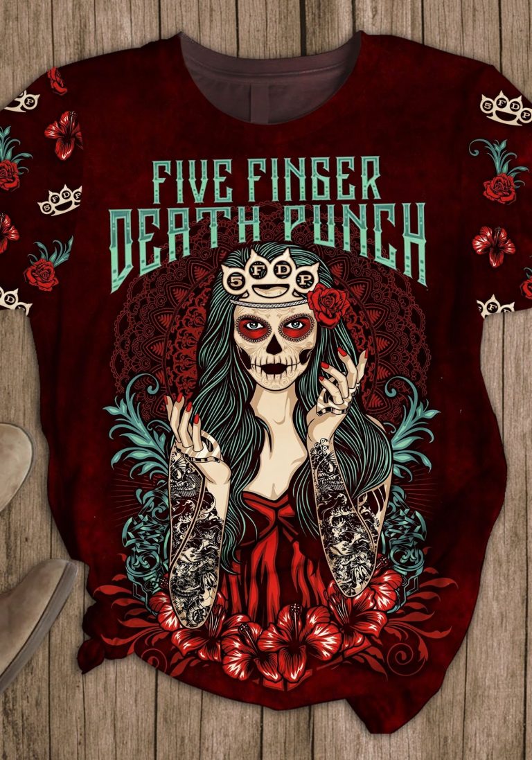 Five Finger Death Punch Skull girl pajamas set