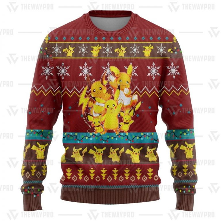 Five pikachu pokemon pokeball sweater sweatshirt 4