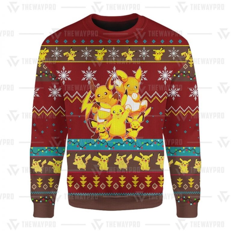 Five pikachu pokemon pokeball sweater sweatshirt 6